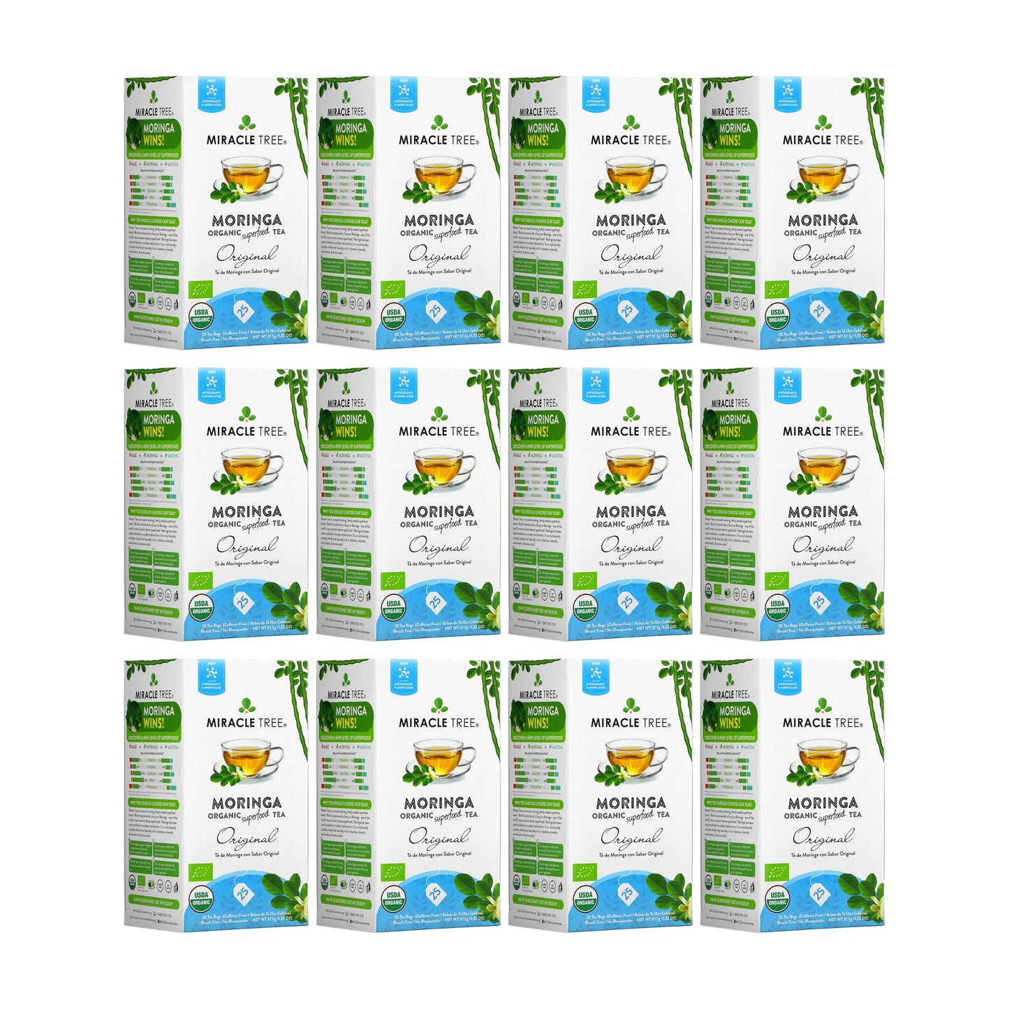 Organic Moringa Tea - Original - Caffeine-Free Herbal Tea