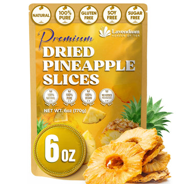 Dried Pineapple Slices 6oz – Premium Quality, Naturally Sweet & Tangy