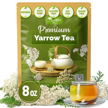 Premium Yarrow Tea Leaves | Naturally Aromatic, Freshly Packed Loose Leaf Yarrow