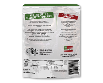 Bison Heart Crisps - 100% Grass-Fed/Finished