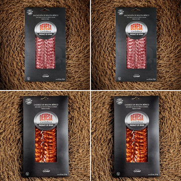 Dehesa Cordobesa® Chorizo and Salchichón de Bellota Ibérico 4 Pack