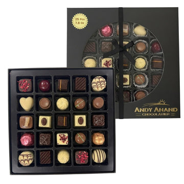 Chocolate Truffles Bon Bon Praline Box – Gourmet Chocolate Gift, Made with 60% Chocolate (Cocoa Butter)