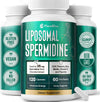 Spermidine Supplement from Chlorella with Thiamin, Zinc, Biotin, & Vitamin C | 120 Capsules | Gluten-Free for Cellular Renewal, Healthy Aging & Vitality Support | 60-Day Supply
