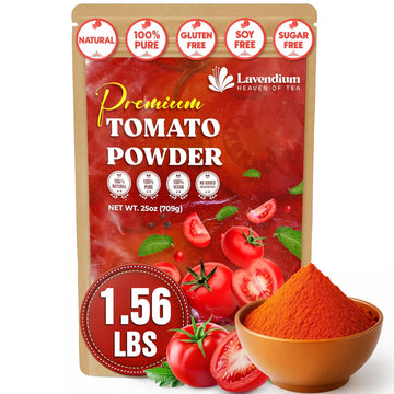 Premium Tomato Powder – 100% Pure Dehydrated Tomato – Non-GMO, Vegan, Gluten-Free, No Additives – Rich Color & Flavor – Great for Cooking, Seasoning, Sauces & More
