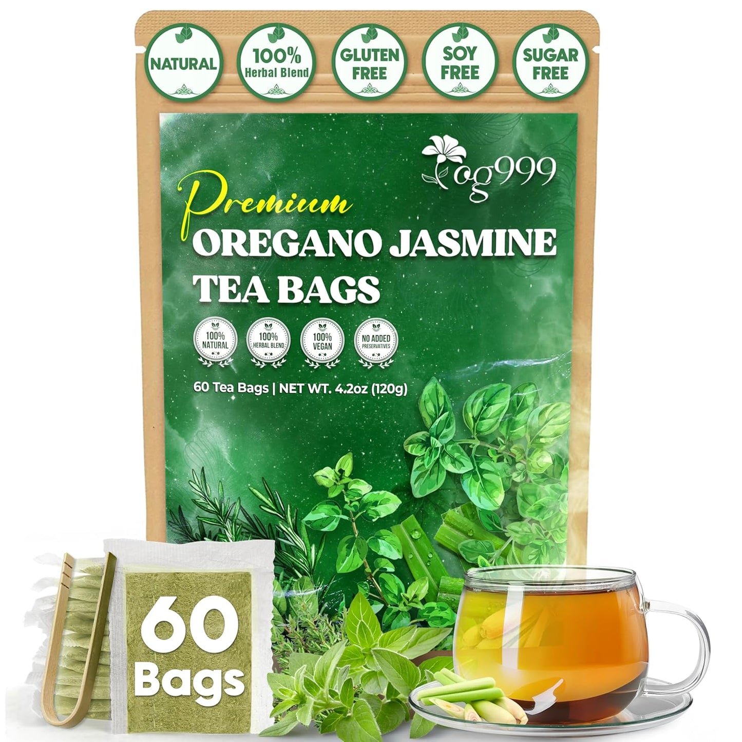 Premium Moroccan Mint Green Tea | Traditional Green Tea with Spearmint –  Premium Quality Herbal Blend.