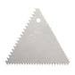 Ateco 1446 - 3 Sided Decorating Comb and 1447- 4 Sided Decorating Comb & Icing Smoother, 2 Pc Set,Silver