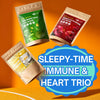Sleepy-Time Immune & Heart Trio, Chamomile, Soursop & Hibiscus Herbal Tea Bags, 100% Natural and Pure Flowers & Leaves, Eco-Conscious Tea Bags, Caffeine-Free, No Sugar, No Gluten, Vegan – Herbal Tea Beverage