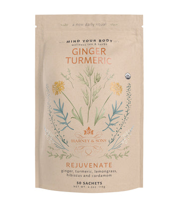 Organic Ginger Turmeric, Bag of 50 Sachets