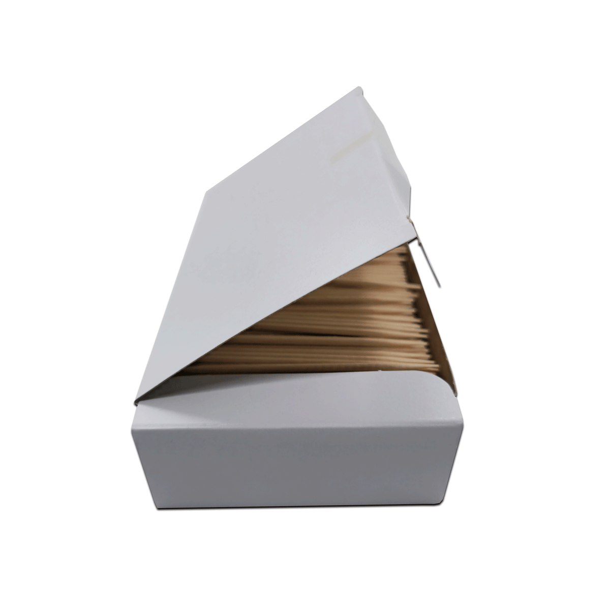 1000 Qty Double Point Birchwood Toothpicks In Cardboard Reusable Box BiteMyWood Brand