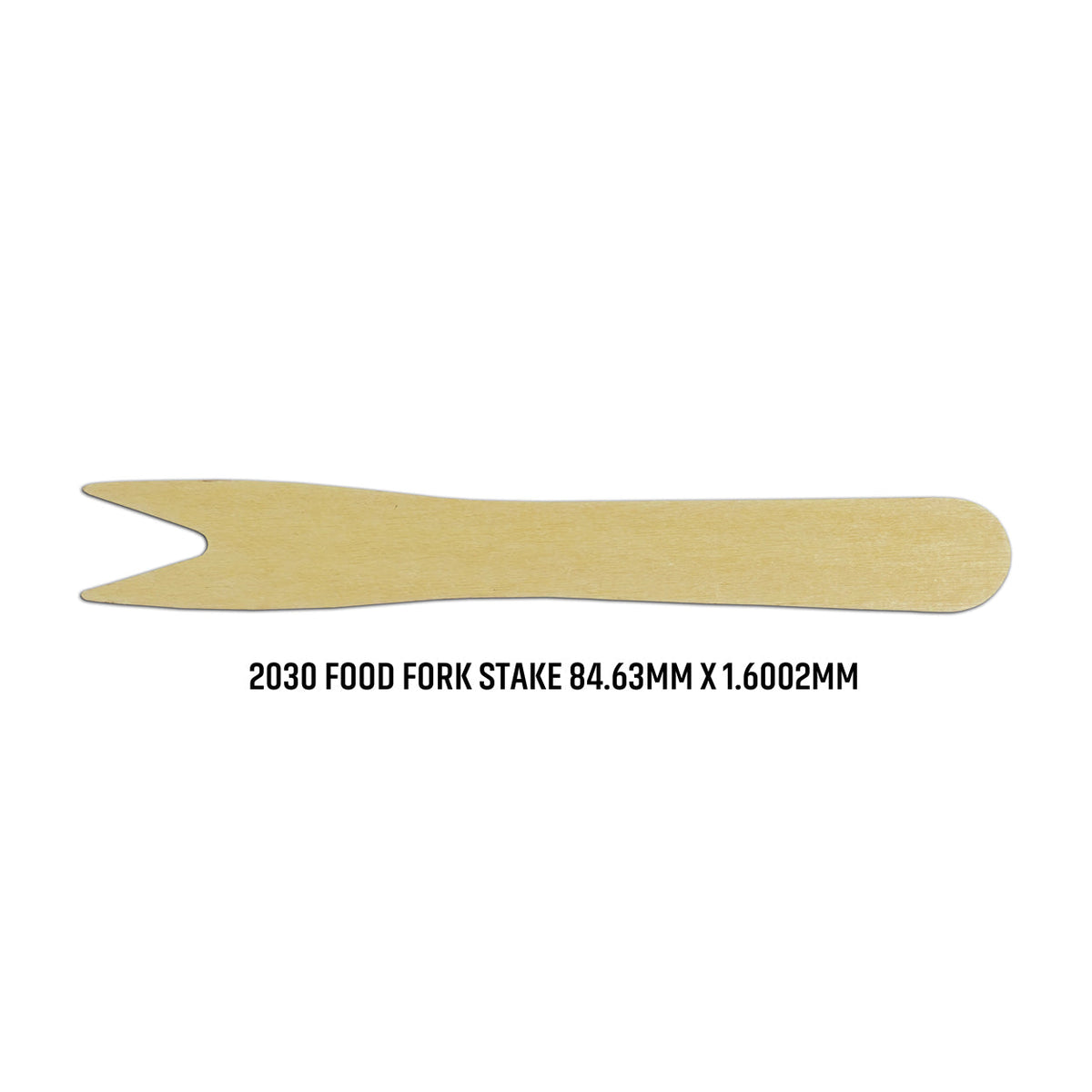 Flat Birchwood Food Stakes In Cardboard Reusable Box