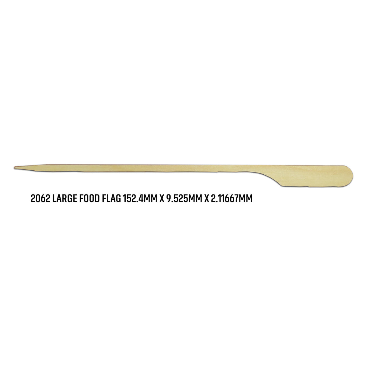 Flat Birchwood Food Stakes In Cardboard Reusable Box