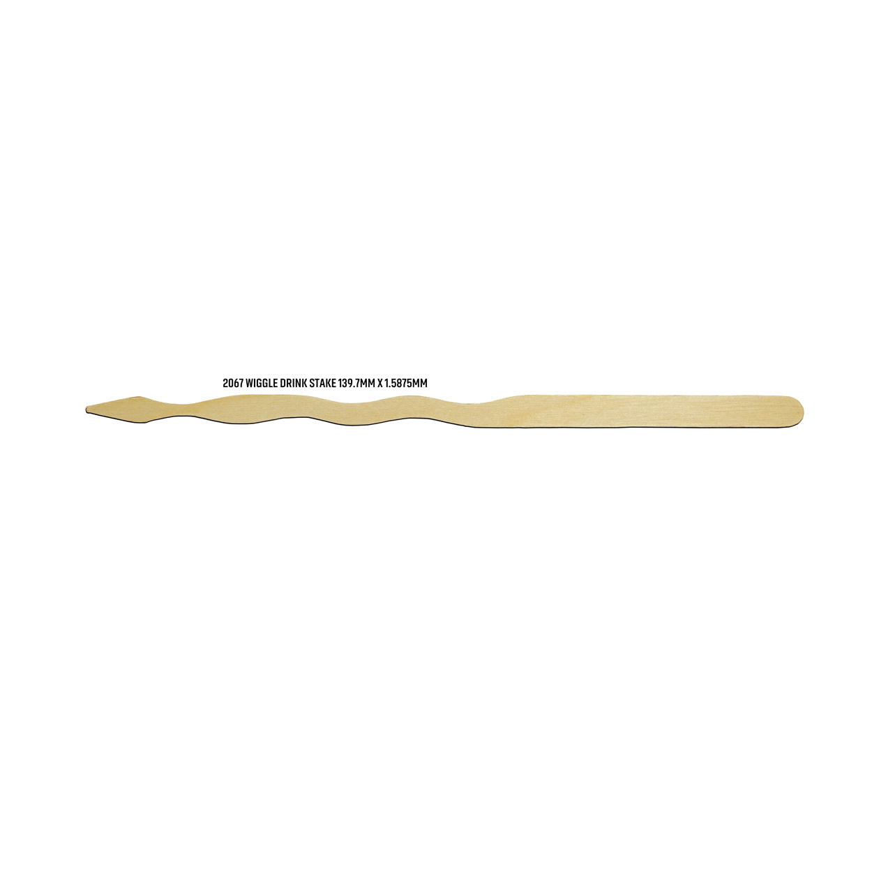 Flat Birchwood Food Stakes In Cardboard Reusable Box