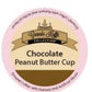Grande Kaffe Chocolate Peanut Butter Cup Coffee Pods, Compatible with Keurig, 18 Count, Tan