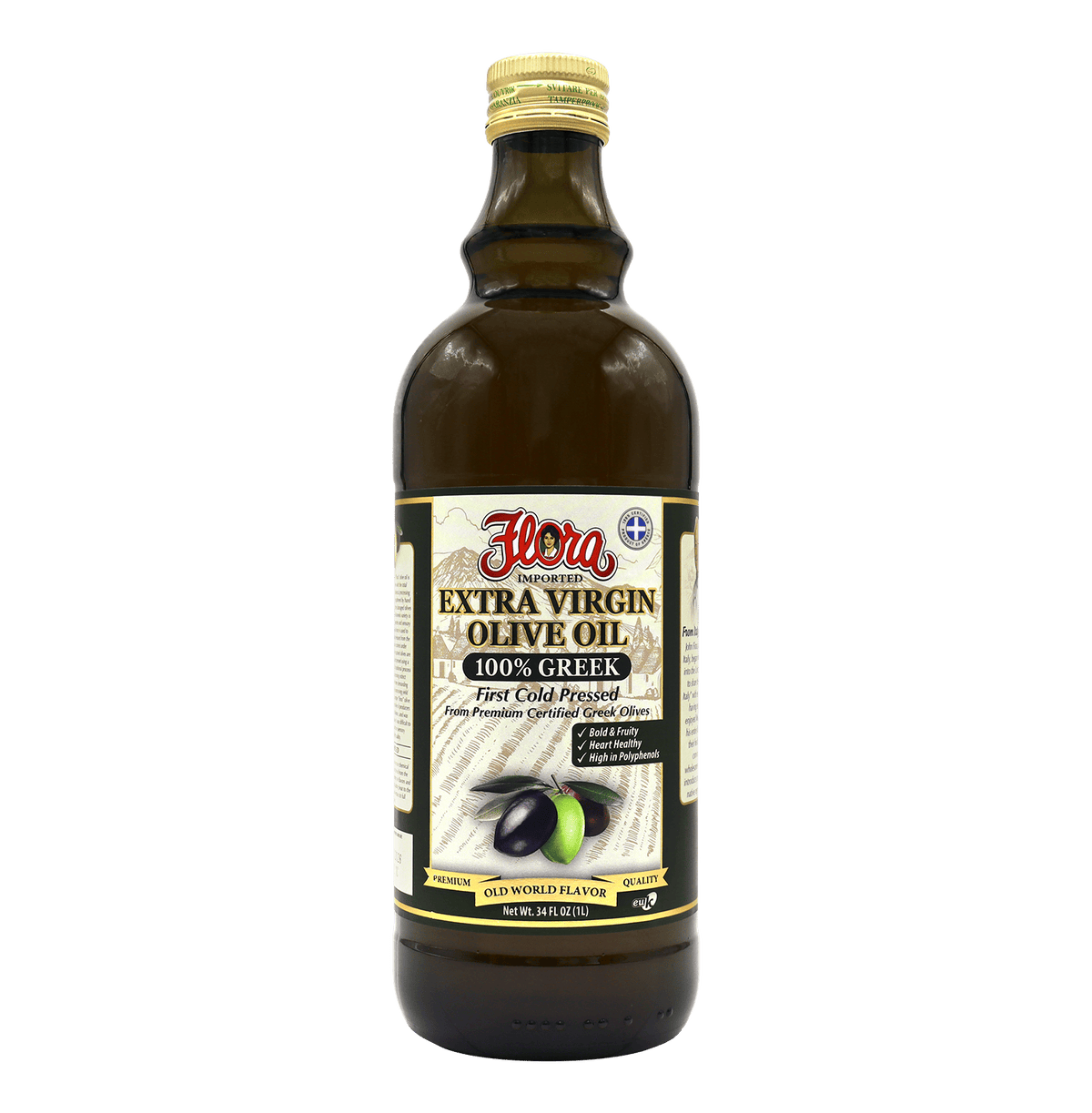 The VIRAL Flora 100% Greek Extra Virgin Olive Oil  -  First Cold Pressed
