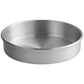 Round Straight-Sided Aluminum Cake Pans - 2" high - Choose Diameter from 3" to 16"