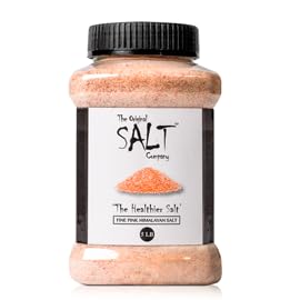 The Oriflavor Blendal Salt Company Pink Himalayan Salt  5 Lb Jar  100% Organic  Kosher  Fine Grain  And Gluten-Free. Perfect For Cooking  Seasoning  And Enhancing Dishes With Its Mild  Mineral-Rich Flavor.