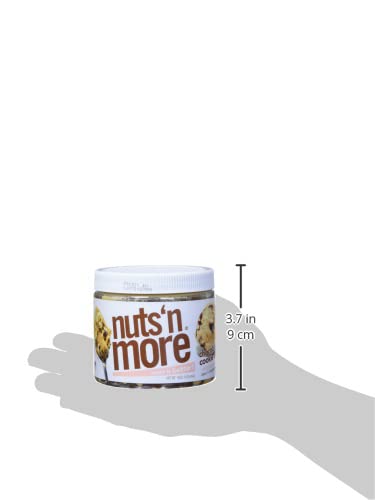 Nuts N More Chocolate Chip Cookie Dough Peanut Butter Spread - High Protein, Low Carb, Low Sugar, Gluten Free, Non-GMO, All-Natu