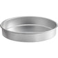 Round Straight-Sided Aluminum Cake Pans - 3" high - Choose Diameter from 3" to 16"