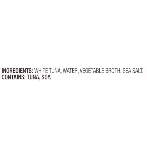 Bumble Bee Solid White Albacore Tuna In Water, 12 Oz Can (Pack Of 12) - Wild Caught Tuna - 22G Protein Per Serving, High In Omega-3S - Non-Gmo Project Verified, Gluten Free, Kosher