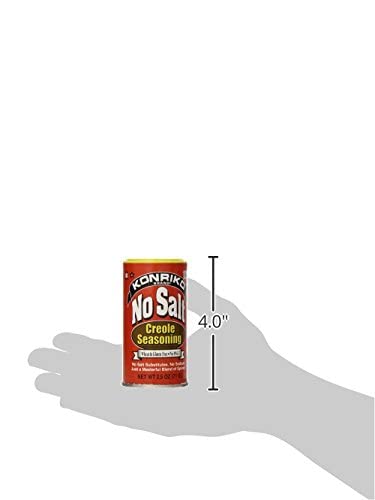 Konriko - No Salt Creole Seasoning 2.5 Oz - Wheat Free - Gluten Free - No Msg