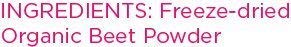 KOYAH - Organic USA Grown Beet Powder (1 Scoop = 1/2 Beet): 30 Servings, Freeze-Dried Beetroot, Whole-Root Powder, Add to Water,