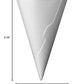Dot Red Ice Cream Cone Jackets - Recyclable Paper, Medium (200 Pack), Red, Model MCD120