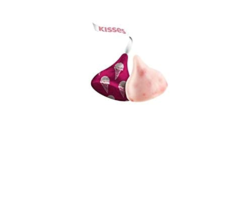 Hershey'S Kisses Strawberry Ice Cream Cone Candy Share Bag Limited Summertime Edition (9 Oz), Pack Of 3