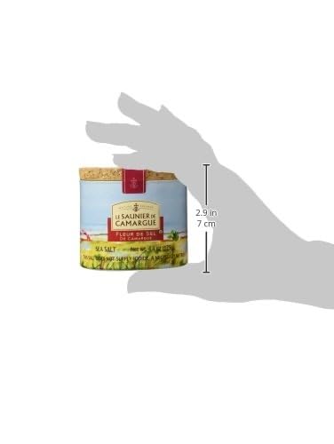 Le Saunier De Camargue Fleur De Sel Sea Salt, 4.4 Ounce Canisters (5 PACK)