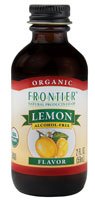Frontier Co-Op Organic Lemon Flavor, 2 Ounce Glass Jar, Tart Citrus Flavor For Desserts, Smoothies, Tea, And More