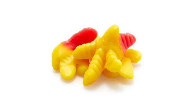 Yupik Gummy Chicken Feet, 2.2 lb (35.2 oz), Gluten-Free, Fruity Flavor, Chewy & Colorful, Chicken Feet-Shaped Gummies, Fun Treat