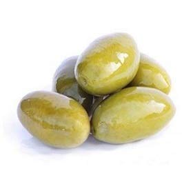 Olio&Olive Large Bella Di Cerignola Green Italian Olives - Vacuum Packed And Less Salty - Firm And Buttery Taste - Vibrant And Fresh Color - 1Lb Pack (Drained Weight) - Imported From Apulia-Italy
