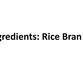 Gamma One Rice Bran Oil, Natural, 1 Liter (33.8 Fl Oz)