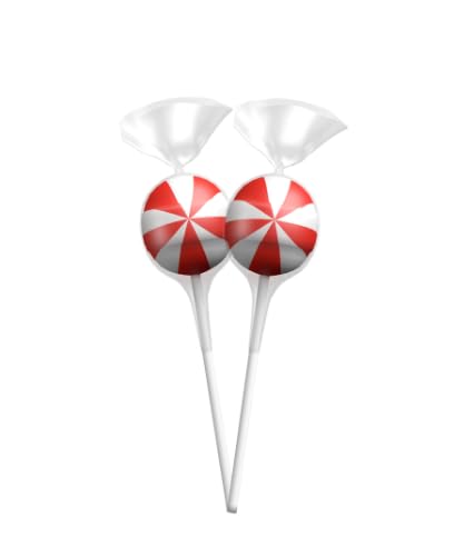 Red Lollipops - 2 Pounds - Cherry Flavor - Ball Pop Red Candies For Candy Buffet, Goodie Bag Favors, Birthday