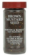 Morton & Bassett Brown Mustard Seed, 2.7 Ounce, Premium Quality Spice