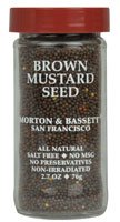 Morton & Bassett Brown Mustard Seed, 2.7 Ounce, Premium Quality Spice