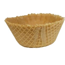 BONBON RIO STORE Waffle Bowls for Dessert - 10 Pack, Classic Ice Cream Waffle Bowls, Crisp and Crunchy, Ideal for Parties and Gatherings