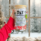Christmas Grinch Glass Cup – 16oz Tumbler with Lid & Straw, Holiday Gift
