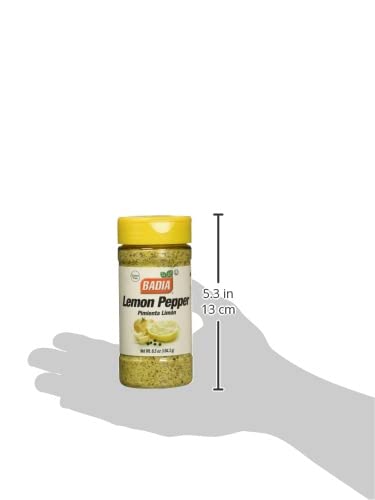 Badia Lemon Pepper Seasoning, 6.5000-ounces (Pack of 6)