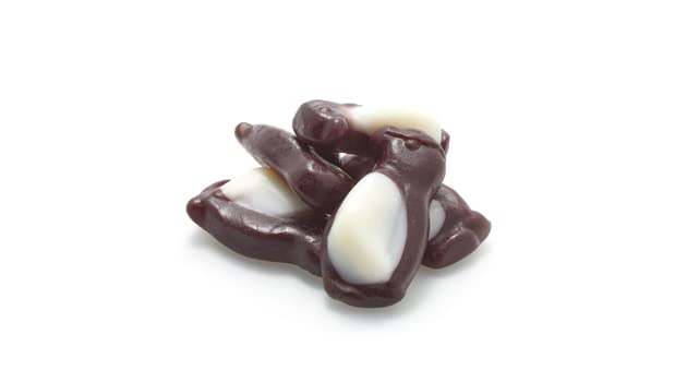 Yupik Peach Penguin Gummies, 2.2 lb Pack, Made with Fruit Juice, White Color