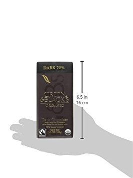 Green & Blacks Organic 70% Dark Chocolate Candy Bars, 3.5 Ounce (Pack of 6)
