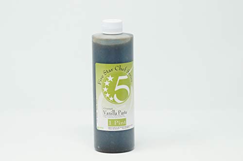 Five STAR SUPPLY Vanilla Paste, Rich & Aromatic Bean Paste for Baking, 16 Fl Oz