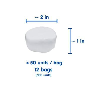 Cloudbites | Toasters | Individually Wrapped Marshmallows | 50 Units/Bag | Great For S'Mores Or Snacks (Case X 12 Bags | 600 Uni