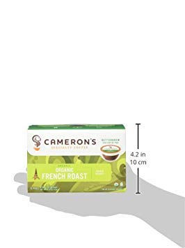 Cameron s Coffee Single Serve Pods, Organic French Roast, 12 Count (Pack of 6)