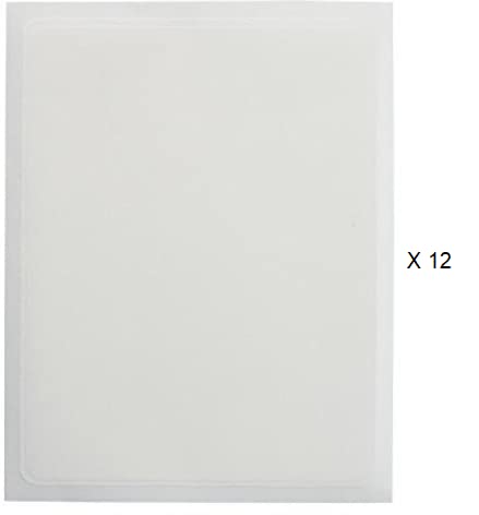 Oasis Supply Ultra Premium, Pliable, Non Cracking Icings Sheets, White (8.5'' X 11.5'', 12)