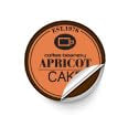 Coffee Beanery Apricot Cake Coffee Pods, Medium Roast, 192 Count Bulk Pack