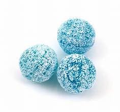 LYZAS SWEETS &   Barnetts Mega Sour  s - Extremely Sour Candy - 3.2 oz Bag - Blue Raspberry