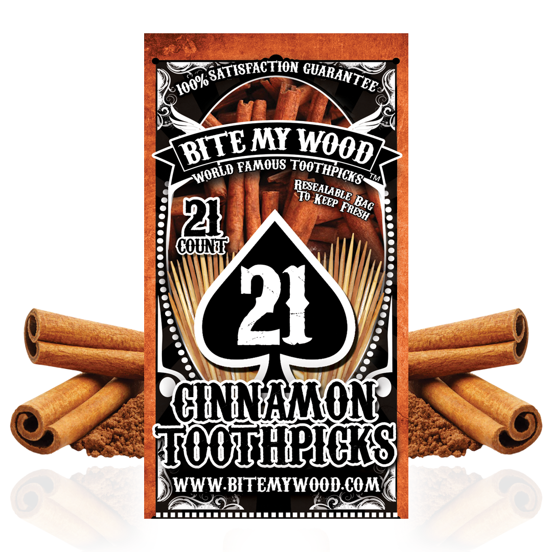 Flavored Birchwood Toothpicks Variety Pack, 21-Count Resealable Bags