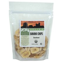 Organic Banana Chips; Sweetened