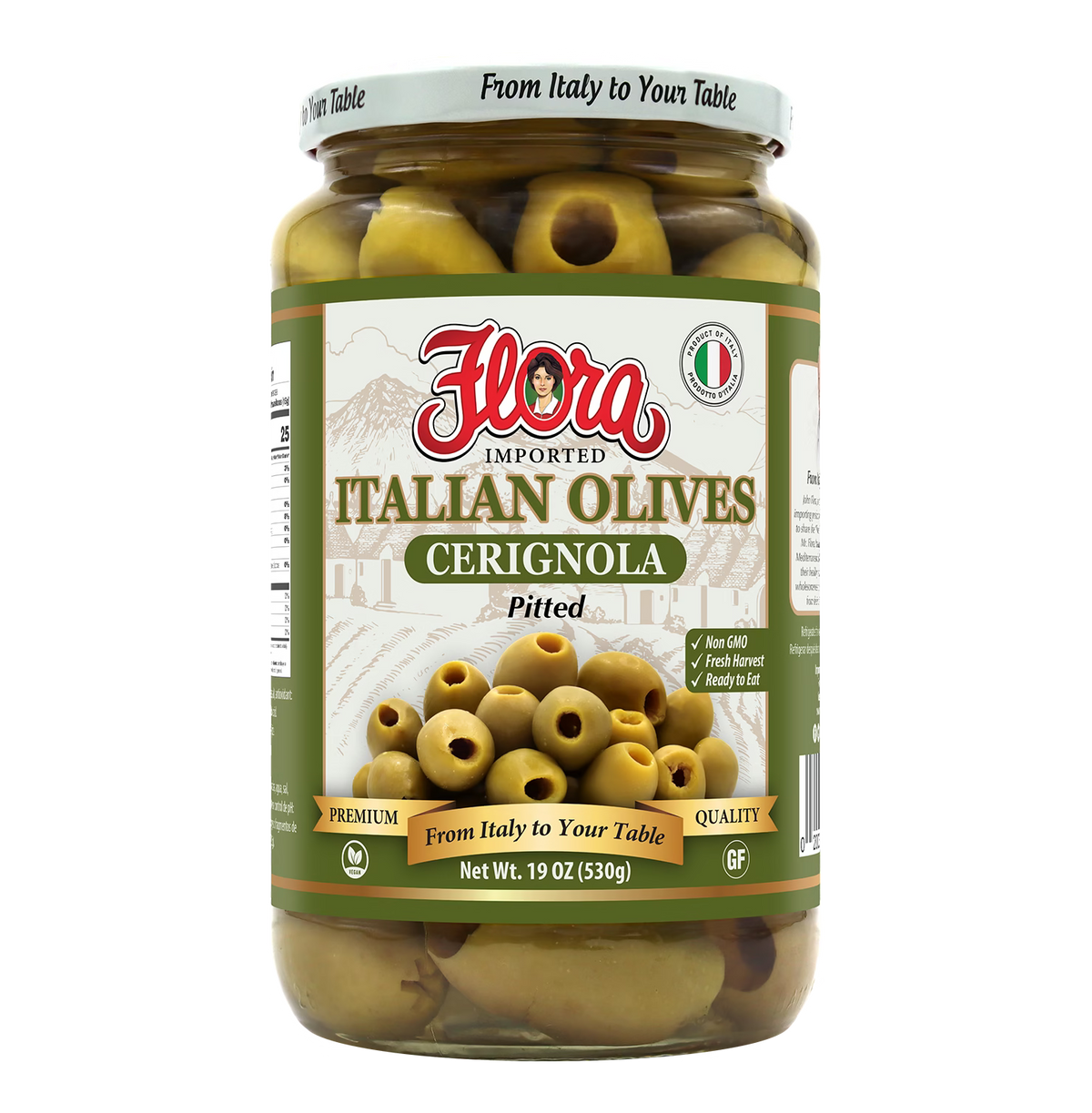 Cerignola Olives - Pitted - 19 oz