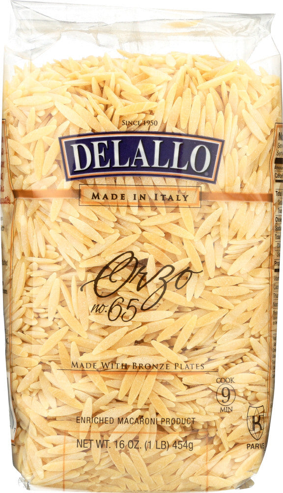 Delallo Orzo#65 Pasta ( 16 X 16 Oz   )